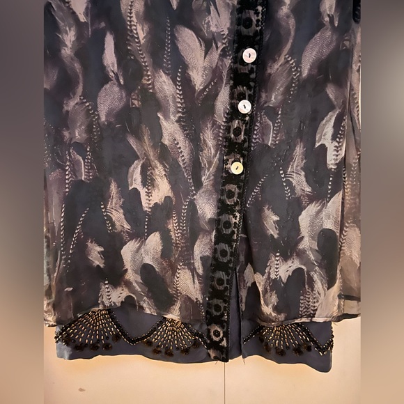 Da-Nang Silk Beaded Tunic Tank Size Large - Picture 8 of 16